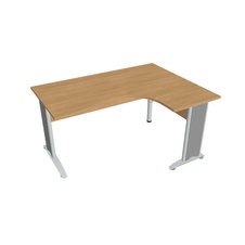 HOBIS kancelársky stôl pracovný tvarový, ergo ľavý - CE 2005 L, dub