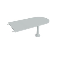 HOBIS prídavný stôl jednací oblúk - CP 1600 3, šedá