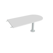 HOBIS prídavný stôl jednací oblúk - CP 1600 3, biela
