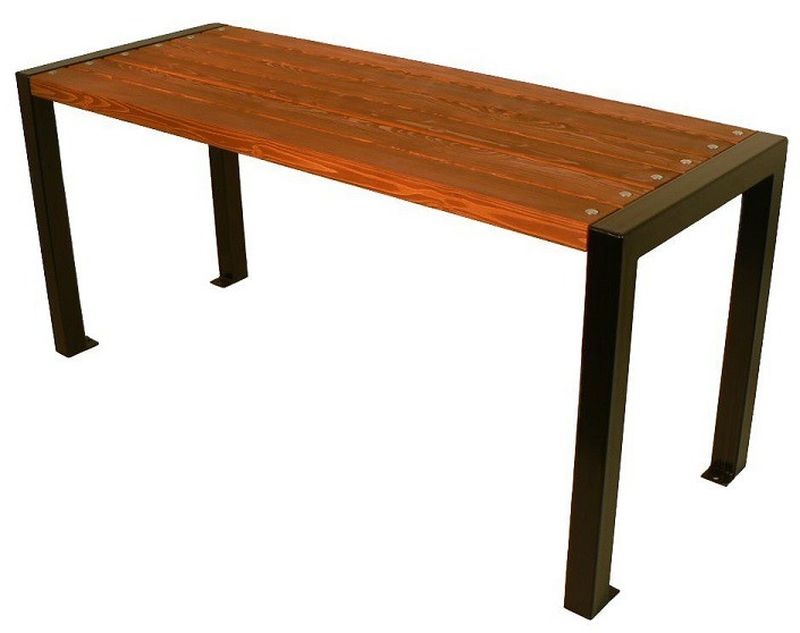 Parkový stôl 1900 mm, kovová konštrukcia čierna RAL 9005