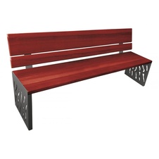 Parková lavička Benátky 1800 mm tropické drevo mahagón