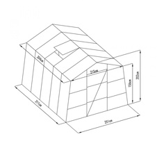 Skleník G21 GZ 59, pozinkovaný - 8