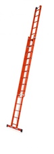 Celoplastový dvojdielny výsuvný rebrík s ťažným lanom SKYLIN