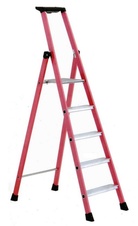 Plastový stupňový stojací rebrík EFAmix S, dĺžka 1,40 m