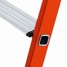 Plastový stupňový stojací rebrík EFAmix S, dĺžka 1,65 m - 1