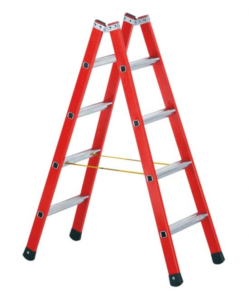 ZARGES plastový rebrík s hliníkovými stupňami EFAmix B, dĺžka 2,46 m