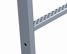 ZARGES šachtový rebrík z nerezovej ocele šírka 400 mm, dĺžka 4,20 m - 1