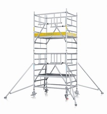 Lešenie MultiTower S-PLUS 2T, výška 6,55 m a základňou 1,8x1
