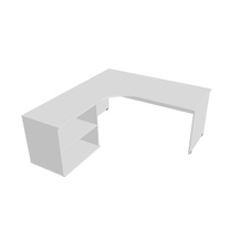 HOBIS stôl pracovný, zostava pravá - GE 1800 60 H P, biela