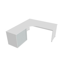 HOBIS stôl pracovný, zostava pravá - GE 1800 60 HR P, biela