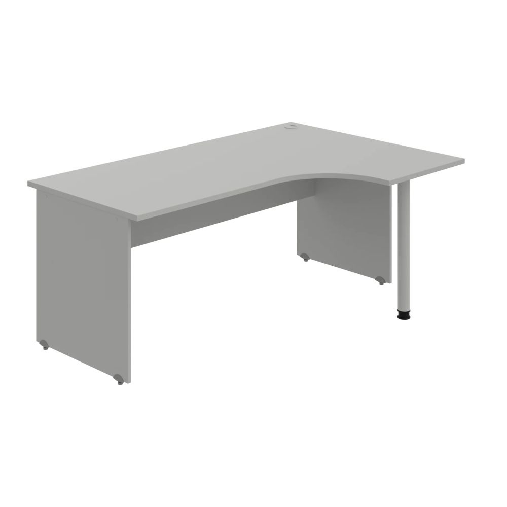 HOBIS stôl pracovný, zostava ľavá - GE 1800 60 L, šedá
