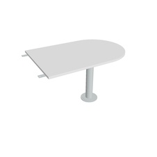 HOBIS prídavný stôl jednací oblúk - GP 1200 3, biela