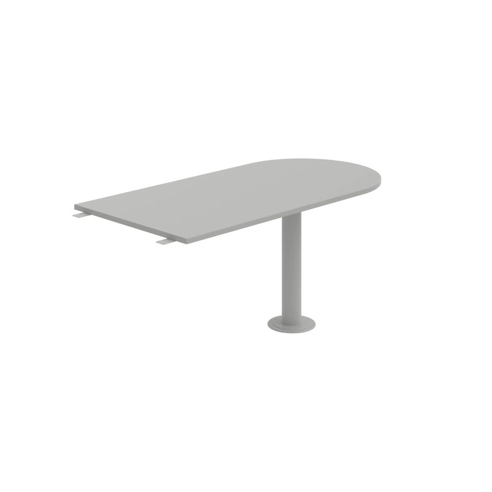HOBIS prídavný stôl jednací oblúk - GP 1600 3, šedá