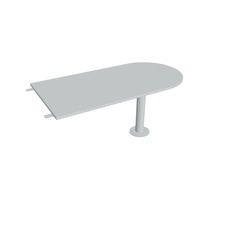 HOBIS prídavný stôl jednací oblúk - GP 1600 3, šedá