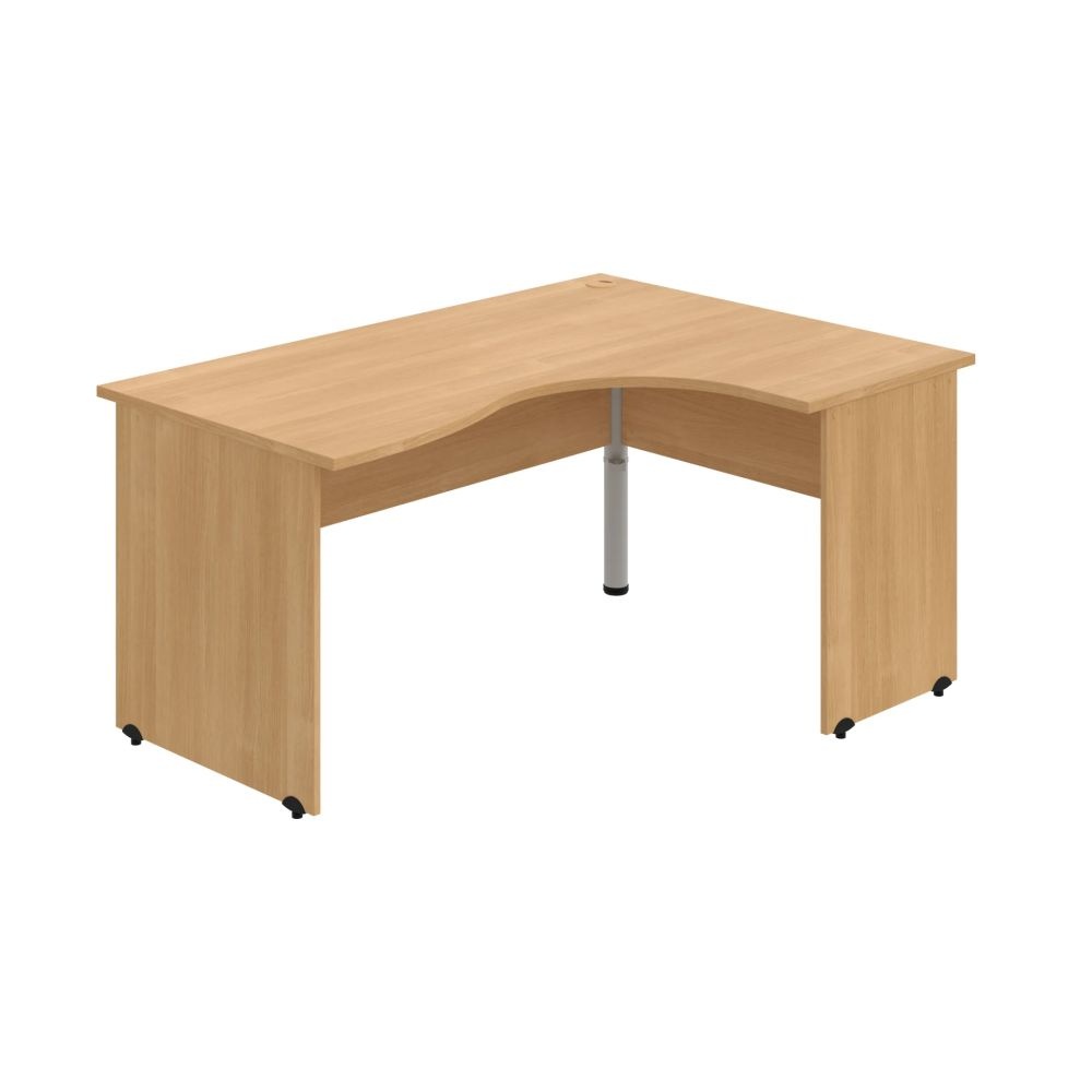 HOBIS kancelársky stôl pracovný tvarový, ergo ľavý - GE 2005 L, dub
