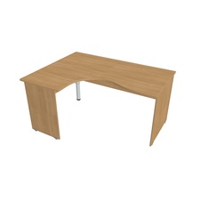 HOBIS kancelársky stôl pracovný tvarový, ergo pravý - GE 2005 P, dub