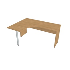 HOBIS kancelársky stôl pracovný tvarový, ergo pravý - GE 60 P, dub