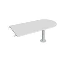 HOBIS prídavný stôl jednací oblúk - GP 1600 3, biela