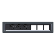 HOBIS konfigurovateľný pevný panel KPP 6, čierna