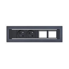HOBIS konfigurovateľný pevný panel KPP 4, čierna