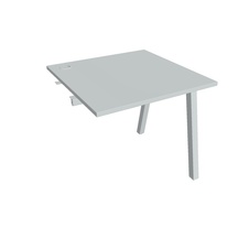 HOBIS prídavný kancelársky stôl rovný - US A 800 R, šedá