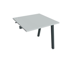 HOBIS prídavný kancelársky stôl rovný - US A 800 R, šedá - 1