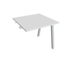 HOBIS prídavný kancelársky stôl rovný - US A 800 R, biela