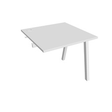 HOBIS prídavný kancelársky stôl rovný - US A 800 R, biela - 2