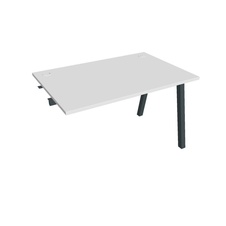 HOBIS prídavný kancelársky stôl rovný - US A 1200 R, biela - 1
