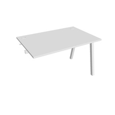 HOBIS prídavný kancelársky stôl rovný - US A 1200 R, biela - 2