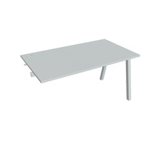 HOBIS prídavný kancelársky stôl rovný - US A 1400 R, šedá