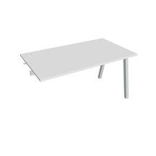 HOBIS prídavný kancelársky stôl rovný - US A 1400 R, biela