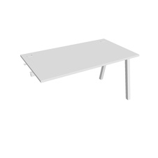 HOBIS prídavný kancelársky stôl rovný - US A 1400 R, biela - 2