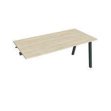 HOBIS prídavný kancelársky stôl rovný - US A 1600 R, agát - 1