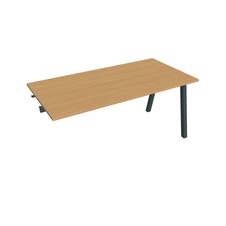 HOBIS prídavný kancelársky stôl rovný - US A 1600 R, buk - 1
