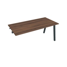 HOBIS prídavný kancelársky stôl rovný - US A 1600 R, orech - 1