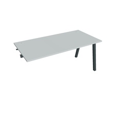 HOBIS prídavný kancelársky stôl rovný - US A 1600 R, šedá - 1