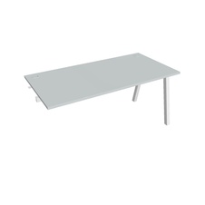 HOBIS prídavný kancelársky stôl rovný - US A 1600 R, šedá - 2