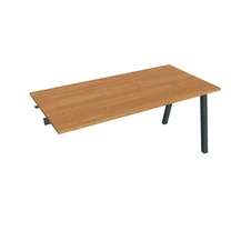 HOBIS prídavný kancelársky stôl rovný - US A 1600 R, jelša - 1