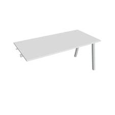 HOBIS prídavný kancelársky stôl rovný - US A 1600 R, biela