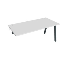 HOBIS prídavný kancelársky stôl rovný - US A 1600 R, biela - 1