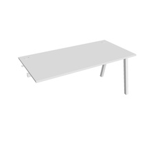 HOBIS prídavný kancelársky stôl rovný - US A 1600 R, biela - 2