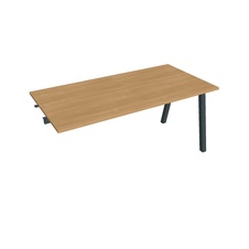 HOBIS prídavný kancelársky stôl rovný - US A 1600 R, dub - 1