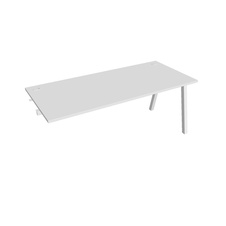 HOBIS prídavný kancelársky stôl rovný - US A 1800 R, biela - 2