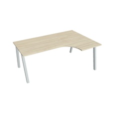 HOBIS kancelársky stôl tvarový, ergo ľavý - UE A 1800 60 L, agát