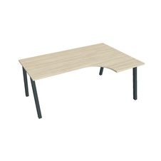 HOBIS kancelársky stôl tvarový, ergo ľavý - UE A 1800 60 L, agát - 1