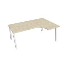 HOBIS kancelársky stôl tvarový, ergo ľavý - UE A 1800 60 L, agát - 2