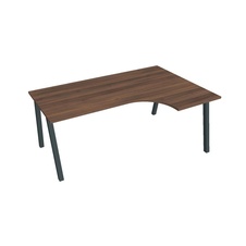 HOBIS kancelársky stôl tvarový, ergo ľavý - UE A 1800 60 L, orech - 1