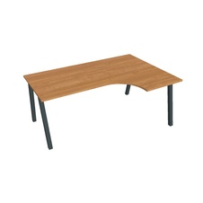 HOBIS kancelársky stôl tvarový, ergo ľavý - UE A 1800 60 L, jelša - 1