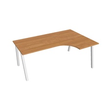 HOBIS kancelársky stôl tvarový, ergo ľavý - UE A 1800 60 L, jelša - 2